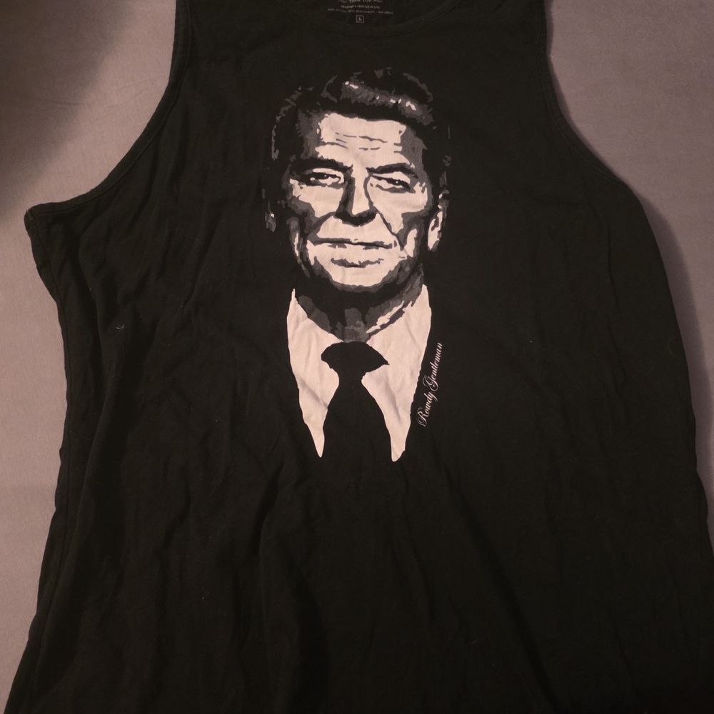 RSVLTS Black Tank Top with Graphic Design